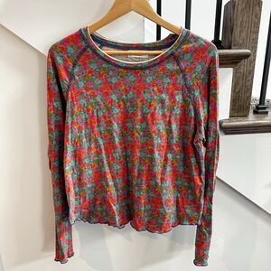 Floral Long Sleeve Women's Top